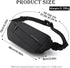 Fanny Pack for Men Crossbody Waist Bag Casual Chest Pack Hip Bags Belt Bag for Travel Walking Running Hiking Cycling Easy Carry Any Phone Wallet...