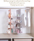 MURRI&MURRDI 1 Pack Hanging Handbag Organizer for Closet, Purse Storage Holder with 8 Easy Access Clear PVC Pockets, Purse Hanger for Wardrobe Spa...
