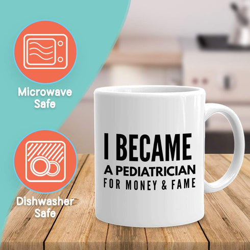 Bubble Hugs Pediatrician Coffee Mug 11 oz White, Tiny Human Doctor Pediatric Nurse Appreciation...