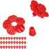 Hummingbird Feeder Flowers Replacement, Hard Replaceable Bird Feeder Flowers, Plastic Material Easy to Install Hummingbird Feeder Parts, 30 Sets f...