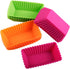 Webake Rectangular Jumbo Cupcake Liners, 4.3 Inch Silicone Baking Cups Reusable Muffin Cups Nonstick Mini Loaf Pan (Pack of 12)...