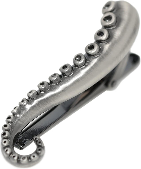 Octopus Limb Tie Bar Burnished Silver Tone Octopus Limb Tie Clip In Box...