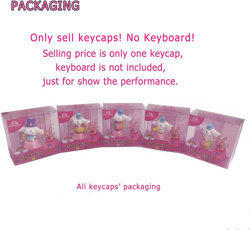 Custom Japanese Anime Keycaps,Compatible with Cherry MX Switches Mechanical Keyboard Pink PBT Keycap,Computer Gaming Keyboards Cute Key Caps,Artis...
