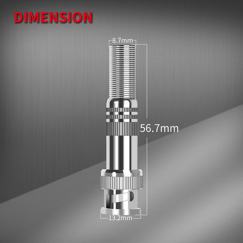 DAIERTEK 24pcs RG59 RG6 BNC Connectors Male Solderless BNC Compression Connector Screw On Coaxial Terminal for CCTV Security Surveillance Camera C...