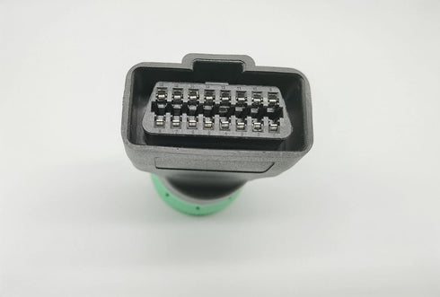 Type 2 Green 9pin J1939 to OBD2 16pin J1962 Female Adapter...