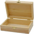 Creative Hobbies Unfinished Wood Craft Box – Light Unfinished Wood with Clasp – Make Your Own Gift Box, Jewelry Box, Photo Box - Decorate with Pai...