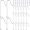 50pcs Stainless Steel Earring Hooks Hypoallergenic Ear Wire Hooks with Hanging Loop Earring Parts and 50pcs Clear Earring Backs for DIY Jewelry Ma...
