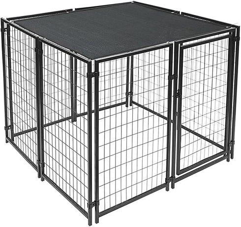Dog Kennel Shade Cover 95% Sunblock Shade Tarp Panel Net Mesh with Grommets for Outdoor Dog House Large Pet Crate Chicken Coop, 10ft x 10ft...