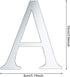 27 Pieces Alphabet Mirror Decal Name Sticker Art Silver Acrylic 26 Letters Wall Decals with & Symbol Decorative Mirror Wall Stickers for Wedding B...