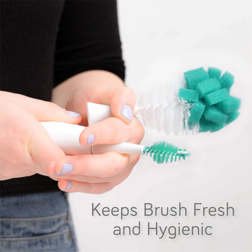Nanobebe Baby Bottle Cleaner Replacement Heads - for E-Brush Electric Rechargeable Bottle Cleaning Brush and Flexy Brush in Gift Sets, for Baby Ac...