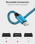 Android Charger Cord, USB-C Fast Charging Cable for Samsung Galaxy S25 S24 S23 Ultra Plus A15 A14 A13 Braided Auto Car Cargador Wire, iPhone 15 Pr...