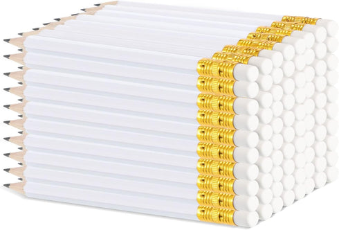 Zonon 72 Pieces 4 Inch Wedding Pencils Half Pencils with Eraser Pre Sharpened Mini, Bridal Shower Pencils Hexagon 2 HB Short Half Pencils for Wedd...