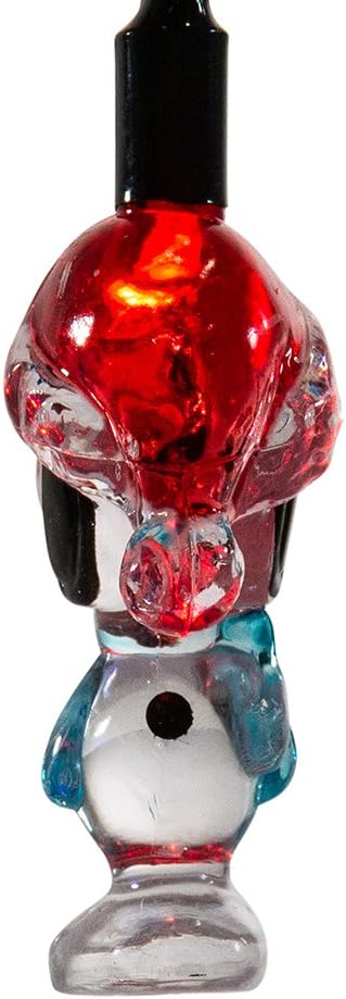 Peanuts Kurt Adler PN9902 LED Snoopy Miniature Light Set, 15 Light...