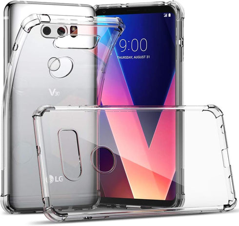 TPU for LG V30/V30S/V30 Plus/V30S ThinQ/V35/V35 ThinQ Case Clear, Ultra Slim Thin Anti-Scratches Flexible TPU Gel Rubber Soft Skin Silicone Protec...