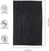 Encasa XO Cotton Kitchen Towel Set | Hand and Tea Cloth for Cleaning & Quick Drying, X-Large 28"x18" (Pack of 4) Highly Absorbent - Butcher Black...