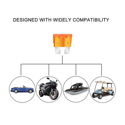 MuHize Fuse Tap Kit 5 Pack - Upgraded 12V Automotive Add-a-Circuit Taps, Locking Clip Adapter with 5A Blade Fuse for Car Truck SUV | Anti-Vibratio...