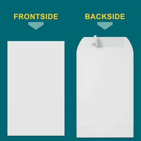 9x12 Envelopes Self Seal - 20 Pack - Open End White Mailing Envelopes for Catalogs, Presentations, Oversized Documents - Self Sealing Envelopes wi...