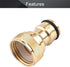 MroMax Brass Faucet Tap Quick Connector G1/2 Female Thread Hose Pipe Socket Adapter Fitting for Garden Irrigation System 1Pcs...