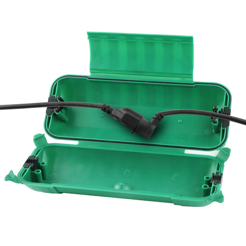 Restmo Extension Cord Safety Cover, IP44 Waterproof Connection Box, Weatherproof Electrical Enclosure Seal to Protect Outdoor Outlet, Plug, Holida...