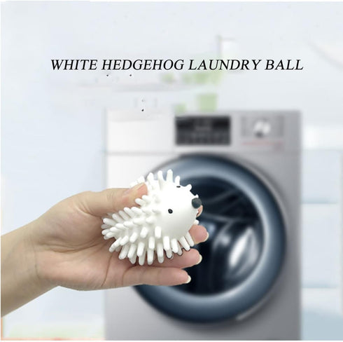 2pcs Silicone Hedgehog Laundry Balls, Anti-tangling and Stain-Removing Laundry Balls for Household and School Washing Machines...