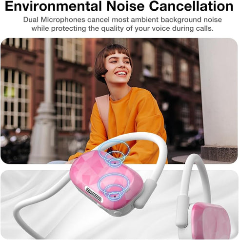 Purity Air Open Ear Headphones - True Air Conduction Wireless Bluetooth Open Ear Earbuds with Dual Mic for iPhone/Android - Secured Long Wearing C...