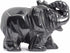 Justinstones Carved Natural Hematite Gemstone Elephant Healing Guardian Statue Figurine Crafts 2 inch...
