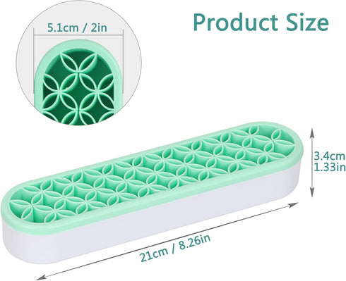 Unaone Silicone Makeup Brush Holder, Multipurpose Beauty Tool Organizer Make up Brush Storage Stand for Painting Pen Brushes Nail Clippers Drill P...