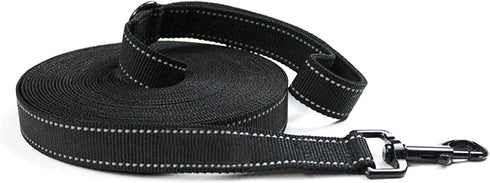 MODUS Reflective Leash for Dogs, Double-Sided Nylon Dog Training Leash with Comfortable Padded Handle, 6.6FT/15FT Traction Rope for Small Medium L...