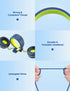 iClever Kids Headphones with Microphone, 85dB/94dB Volume Limited, Stereo 3.5mm Jack, Tangle-Free Wired Headphones for Boys/Girls/School/Travel/iP...