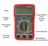 Digital Multimeter with Ohm Volt Amp and Resistance Diode Voltage Tester Meter...