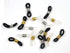 16 Pcs Eyeglasses Chain Ends Anti Slip Silicone Spring Rubber Connector Holder Retainer for Eyeglass Sunglasses Necklace Chain Adult Accessories...