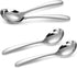 KEAWELL Premium 7.3 Inches Soup Spoons with Hook Handle, Set of 4, 18/10 Stainless Steel, Deep Bowl, Perfect for Ramen, Pho, Miso, Dumplings, Nood...