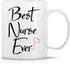 Retreez Funny Mug - Best Nurse Ever 11 Oz Ceramic Coffee Mugs - Funny, Sarcasm, Inspirational, Motivational graduation birthday gifts for friends,...