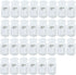 J.CARP 30Pcs White Plastic Cord Locks End Spring Toggle Stopper, Single Hole Elastic Cord Adjuster, Suit for Drawstrings, Bags, Shoelaces, Clothin...