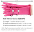 Kids Rubber Gloves Cleaning Dishwashing Gardening Household Reusable 6-9 Years...
