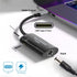 Cablecc 5.5x2.5mm 5.5x2.1mm DC Power Input to 100W Dual Type C USB-C and Type-A Output PD Emulator Trigger Charge Cable......