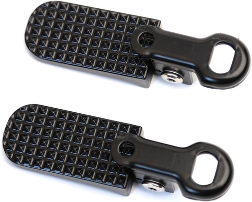 Scooter Footpegs E-bike Footpeg in Aluminum Alloy, Lenght 17cm/6.7",Compatible with Scooter Mopeds E-Bike Mini Bikes,Single Hole...