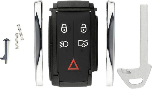 KAWIHEN Keyless Entry Remote Car Key Fob Shell Replacement for KR55WK49244 2677-5WK49 2677-5WK49244 CCAF06LP063011 Jaguar X S-Type XF XK XKR 5B(Ju...