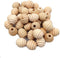 30pcs 20mm Unfinished Wood Threaded Wooden Spacer Loose Honeycomb Round Beehive Beads Home Decoration Accessories DIY Wood Crafts Accessories (Hon...