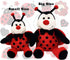 Big Size Ladybug Stuffed Animal Plush Ladybird Beetle Soft Insect Cuddly Lady Bug Toy with Red Wings and Black Bow, Bee Friend ,Great Present for ...