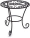 THY COLLECTIBLES Metal Potted Plant Stands Rust Proof Iron Art Flower Pot Holder Rack Steel Short Planter Supports Trivet Floor Garden Pots Contai...