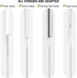 Straw Cleaner Brush Set, 10 Pieces 12 Inch Stainless Steel Handle Straw Brush Set, Extra Long Straw Brush for Tumbler, Sippy Cup, Water Bottle and...