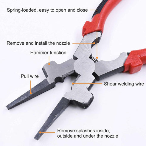 Welding Pliers, 8 Inch Inch Anti-Rust MIG Welding Pliers for Professional Welding - Reliable and Durable...