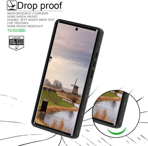 Compatible with Note 20 Ultra Waterproof Case, IP68 Underwater Dirtproof Shockproof Built in Screen Protector Full Body Protective Cover for Samsu...