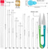 UOOU 28 Pcs Beading Needles Set Include 20 Pcs Long Straight Beading Thread Needles + 8 Pcs Big Eye Beading Needles, Embroidery Needles with Needl...
