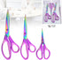 Craft Scissors Bundle, Sewing Scissors with Sharp Stainless Steel Blades and Soft Handles, Multipurpose Fabric Scissors Set, Great for Craft, Sewi...