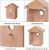 Outdoor Wooden DIY Bird Nest Cage Bird Feeder with Suction Cup Window Decorations...