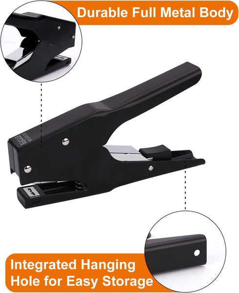Eagle Handheld Plier Stapler, Effortless Desktop Stapler, All-Metal Construction, 25-Sheet Capacity, Hand Stapler with Quick Load Mechanism, Compa...
