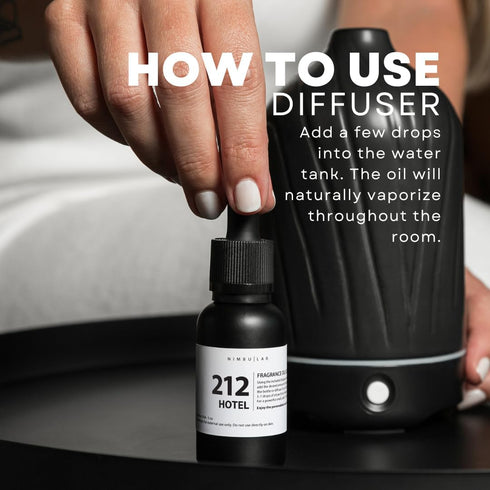 Hotel 212 Oil Diffuser, Essential Oil Diffuser, Air Fresheners for Home - Floral and Marine (Sea Salt and Orchid) - Hotel Scent Diffuser (1 oz / 3...