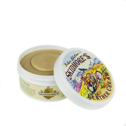 Skidmore's Biker Edition Leather Cream | All Natural Non Toxic Formula is a Cleaner and Conditioner, Protects your Motorcycle Leather | Made in US...